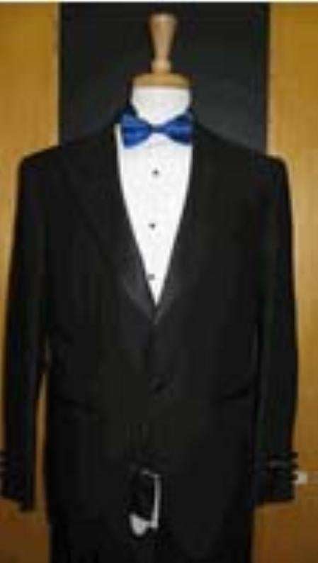 Single Button Peak lapel Tuxedo Black