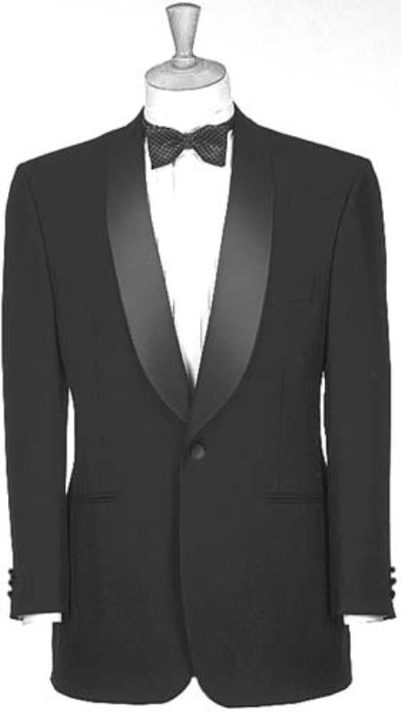 Men'S Sequin 1 Button Black Side Vents Classic Fit Dinner Jacket main image 1