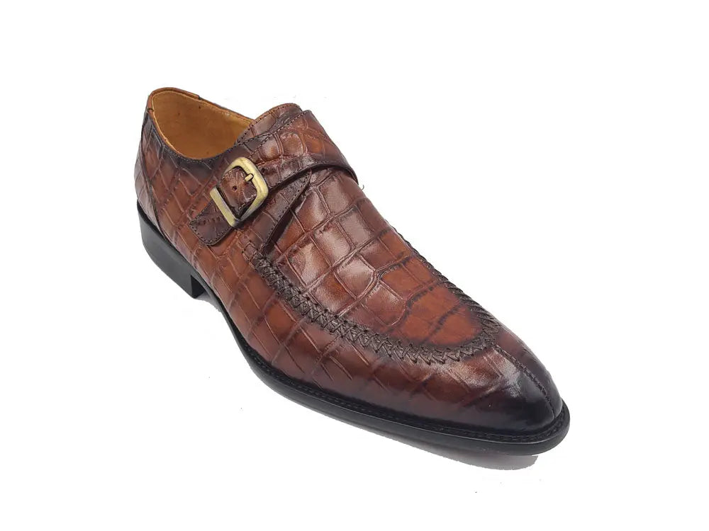 Carrucci Single Monk Buckle Split Toe Loafer