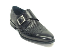 Carrucci Single Monk Strap Leather Braided Shoe