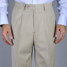 Men'S Bone Single Pleat Pants Unhemmed Unfinished Bottom