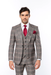 Suits With Baggy Pleated Pants - Wide Leg Pants 100% Wool - Classic Fit Single Breast Lapel Vest by Rossiman