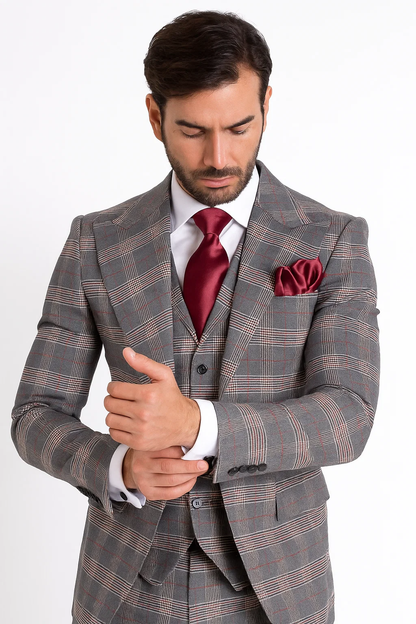 Classic Fit Single Breast Lapel Vest by Rossiman