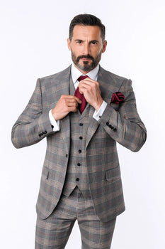 Classic Fit Single Breast Lapel Vest by Rossiman