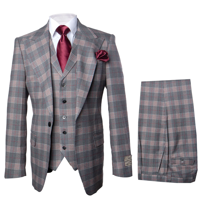 Classic Fit Single Breast Lapel Vest by Rossiman
