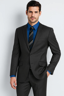Single Breasted 2 Button Peak Lapel Cheap Priced Business Suits Clearance Sale Black