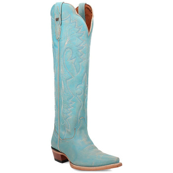 Dan Post Women's Celeste Sky Blue Zipper Snip Toe Boots - Image 2