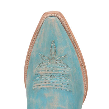 Dan Post Women's Celeste Sky Blue Zipper Snip Toe Boots - Image 5
