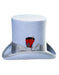 Victorian Steampunk Top Hat - 1800 19th Century - Dressy Loden Felt Top Sky Blue Hat