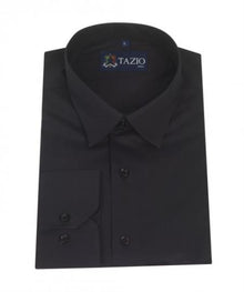 Affordable Clearance Cheap Mens Dress Shirt Sale Online Trendy - Slim Fit - Black Men's Dress Shirt