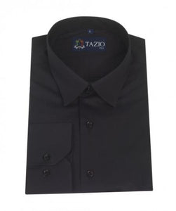 Affordable Clearance Cheap Mens Dress Shirt Sale Online Trendy - Slim Fit - Black Men's Dress Shirt