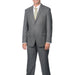 Slim Fit Suit Grey 2-Button Notch Collar Cheap Priced Business Suits Clearance Sale