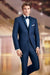 Smoking Traje - Esmoquin - Smoking Para Hombre - Slim Fit Trajes De Novio Navy Tuxedo