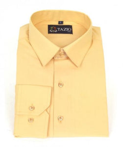 Affordable Clearance Cheap Mens Dress Shirt Sale Online Trendy - Slim Fit - Peach Men's Dress Shirt