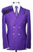 Slim Fitted Cut Mens Double Breasted Blazer - P
