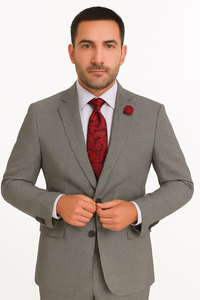 Slim Fit Suits Black/White Houndstooth Tweed Vested 3 Piece Suit 2 Button Side Vented Flat Front