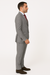 Slim Fit Suits Black/White Houndstooth Tweed Vested 3 Piece Suit 2 Button Side Vented Flat Front