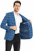 Saco vaquero - Western Sport Coat - Western Blazer - Men's Two Button Slim Fit Glen Plaid Sport Coat Blazer