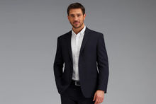 Men's 2 Button Slim Fitted Dark Navy Tonic Cheap Priced Business Suits Clearance Sale