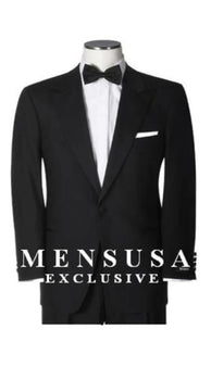 Slk3 Peak Collor One Button Super 120's Wool + Shirt + Bow Tie Suits