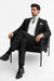 Small Jet Black Pinstripe Fashion Suit Party Fashion Cheap Priced Business Suits Clearance Sale Super 120's  poly~ray Available in 2 or 3 Buttons Style Regular Classic Cut