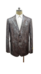 Snakeskin Blazer - Snakeskin Jacket Brown