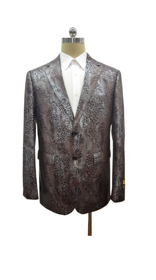 Snakeskin Blazer - Snakeskin Jacket Brown