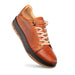 Grazia Deerskin Street Sneakers Dark Cognac By Mezlan Made In Spain Brand