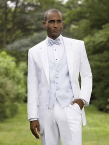 Snow White Tuxedo  styling with a non-vented back