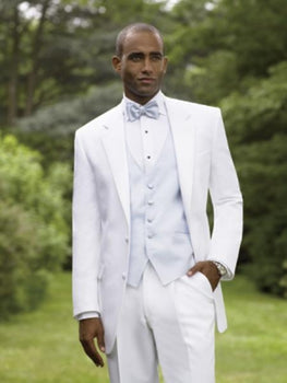 Snow White Tuxedo styling with a non-vented back
