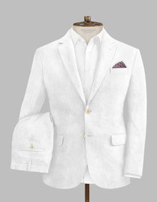 Solbiati White Seersucker Suit
