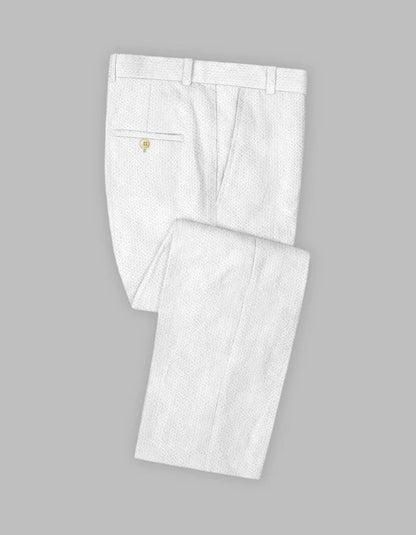 Solbiati White Seersucker Suit