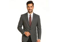 2 Button Basic Solid Charcoal Gray Cheap Priced Unique Fashion Designer Men's Dress blazers Sale ~ Sport coat Jacket