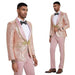 2026 Prom Special Blush Paisley 2pc Mens Suit by Tazzio