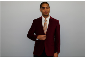 Men'S Cheap Priced Designer Fashion Dress Casual On Sale Sport Coat Two Button Formal Or Clubbing Sport Coat Burgundy ~ Wine ~ Maroon Blazer - Sport Coat Velvet Men'S Blazer - Image 2