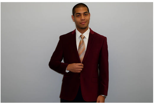 Men'S Cheap Priced Designer Fashion Dress Casual On Sale Sport Coat Two Button Formal Or Clubbing Sport Coat Burgundy ~ Wine ~ Maroon Blazer - Sport Coat Velvet Men'S Blazer - Image 2