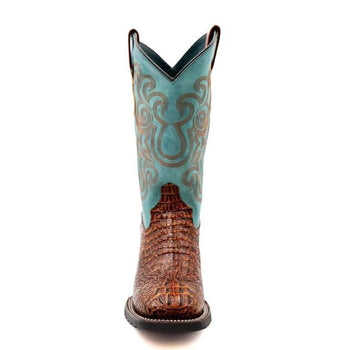 Men's Genuine Exotic Animal Skin Ferrini Hornback Crocodile Card Holder by Ferrini USA - Image 3