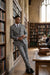 Stacy Adams Men's 3 Piece Glen Plaid Suit - Hybrid Fit