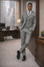 Stacy Adams Men's 3 Piece Glen Plaid Suit - Hybrid Fit