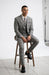 Stacy Adams Men's 3 Piece Glen Plaid Suit - Hybrid Fit