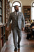 Stacy Adams Men's 3 Piece Glen Plaid Suit - Hybrid Fit