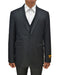 Mens 2 Button Peak Lapel Vested Prom Tuxedo in Black