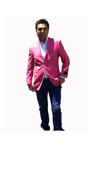 Stage Party Bright Men'S Sport Coat / Dinner Jacket Cheap Priced Unique Fashion Designer Men'S Dress Blazers Sale Vented Hot Pink Fuchsia ~ Fuschia ( Color)