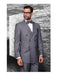 Statement Confidence Charcoal Grey Double Breasted Pinstripe Men'S Italian Design Suit - Color: Dark Grey Suit