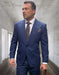 Statement Suits - Wool Suits - Peak Lapel Suits - Ticket Pocket - Modern Fit - Indigo Suit
