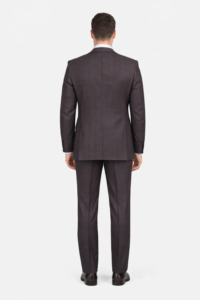 Statement Men's 3 Piece 100% Wool Modern Fit Suit - Subtle Textured  Modern Fit
