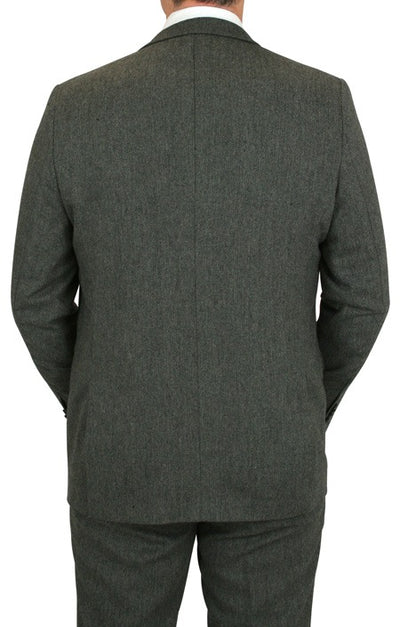 Stinson Tweed Suit - Gray Herringbone Modern Fit