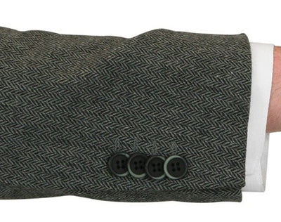 Stinson Tweed Suit - Gray Herringbone Modern Fit