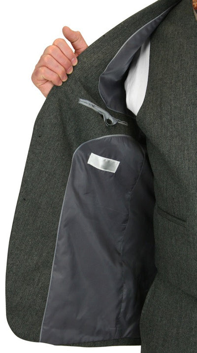 Stinson Tweed Suit - Gray Herringbone Modern Fit