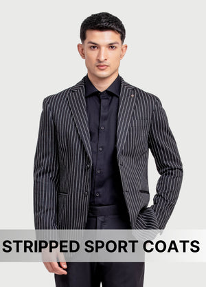 Stripped Sport Coats – Sleek Lines for a Bold Statement